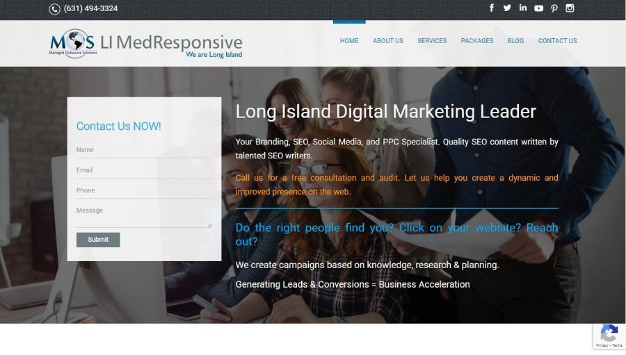 A great web design by Long Island MedResponsive, Melville, NY: 