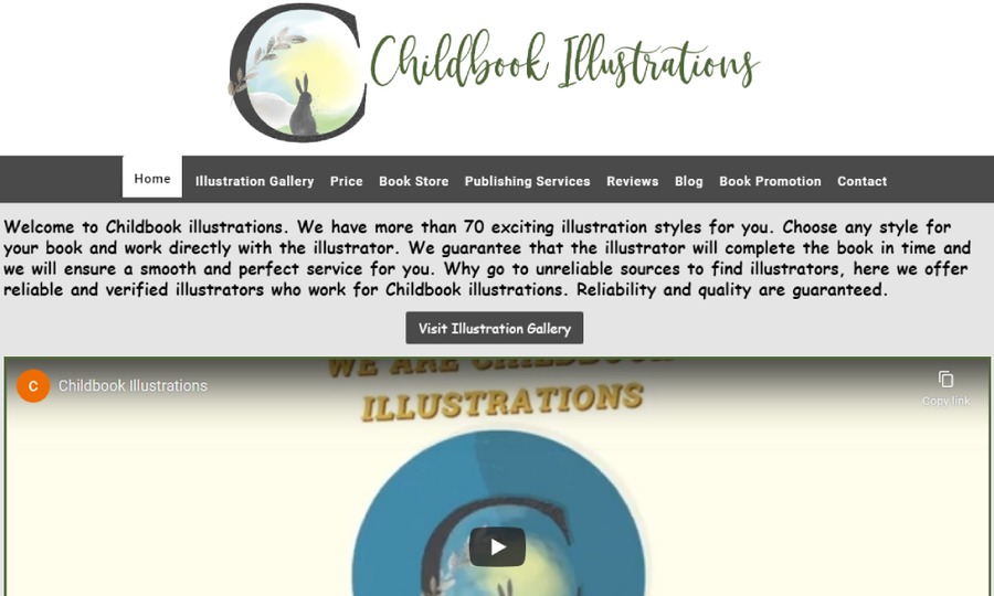 A great web design by Childbook illustrations, York, PA: 