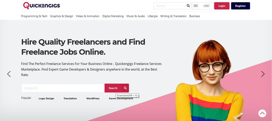 A great web design by Quickengigs Freelance Services, Las Vegas, NV: 