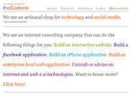A great web design by theCoderie, New York, NY: 