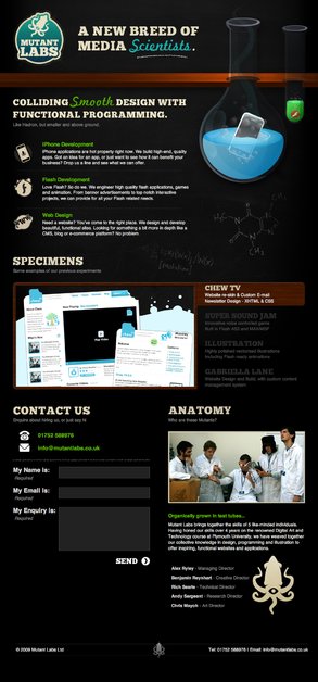 A great web design by Mutant Labs, Plymouth, United Kingdom: 