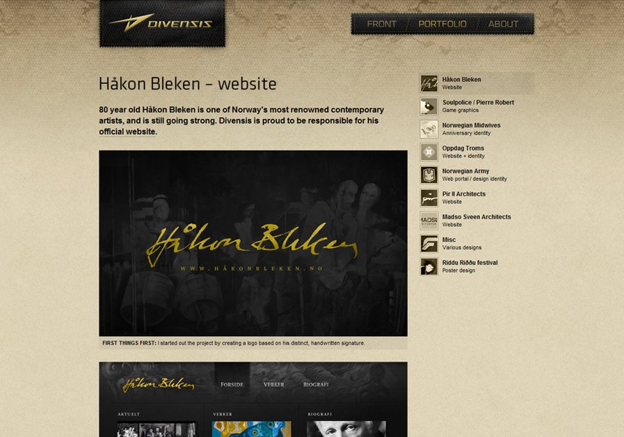A great web design by Divensis Design, Trondheim, Norway: 