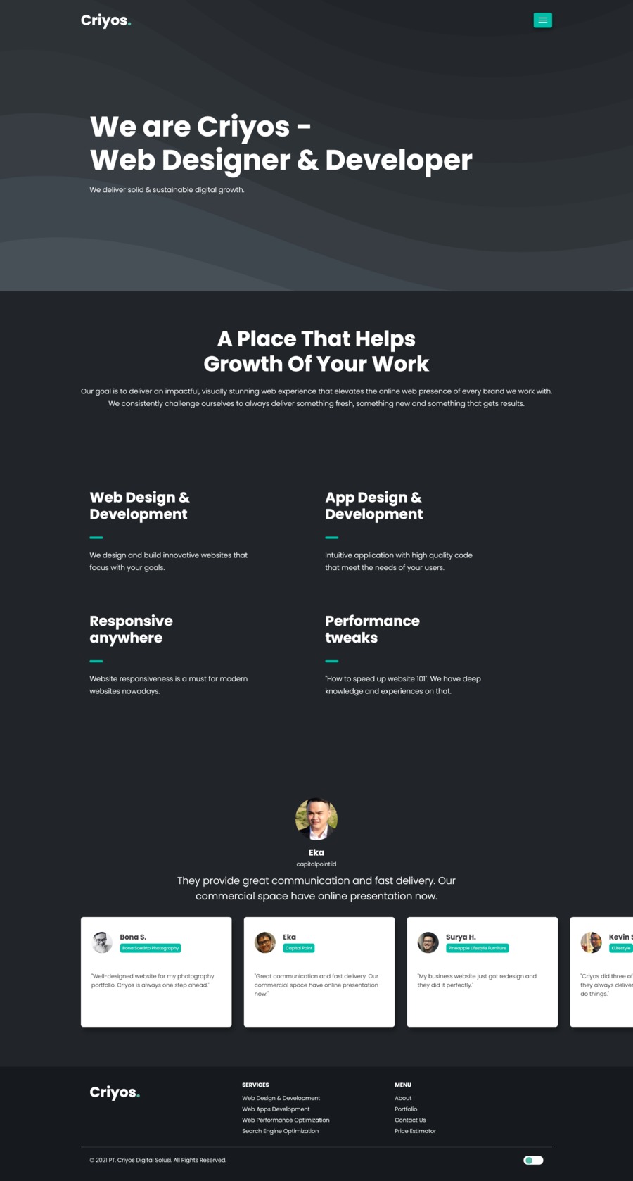 A great web design by Criyos Digital Solusi, Jakarta, Indonesia: 