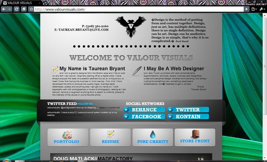 A great web design by ValourVisuals, Boston, MA: 