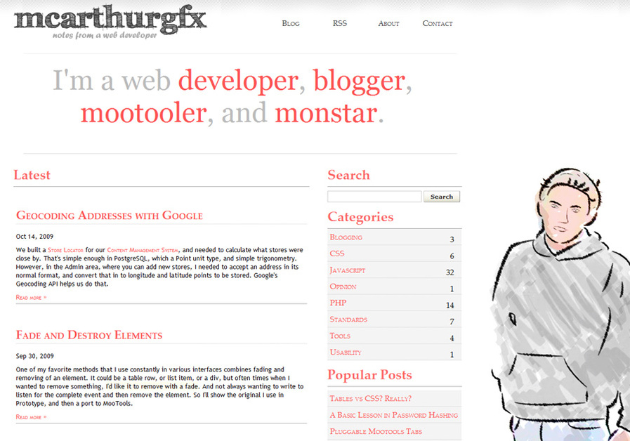 A great web design by McArthur GFX, Los Angeles, CA: 