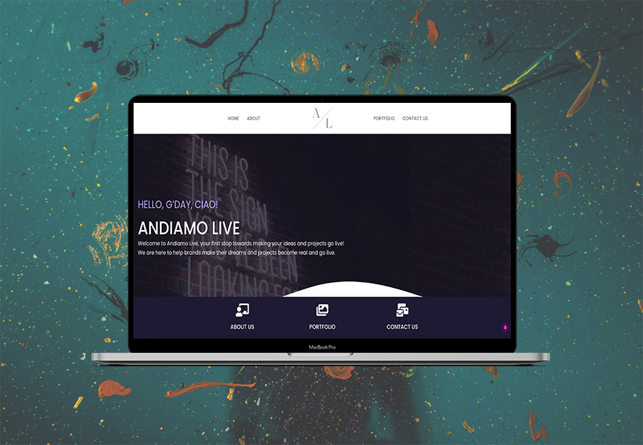 A great web design by Andiamo Live, Lecce, Italy: 