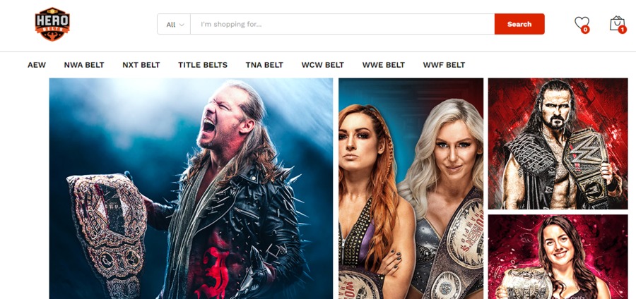 A great web design by Hero Belts, United, PA: 