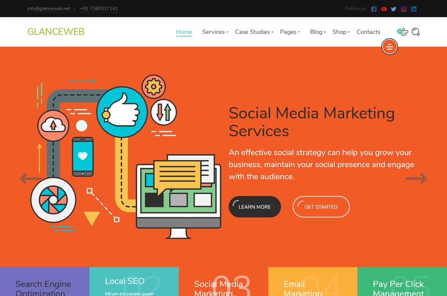 A great web design by Gance Web IT Solutions, Noida, India: 