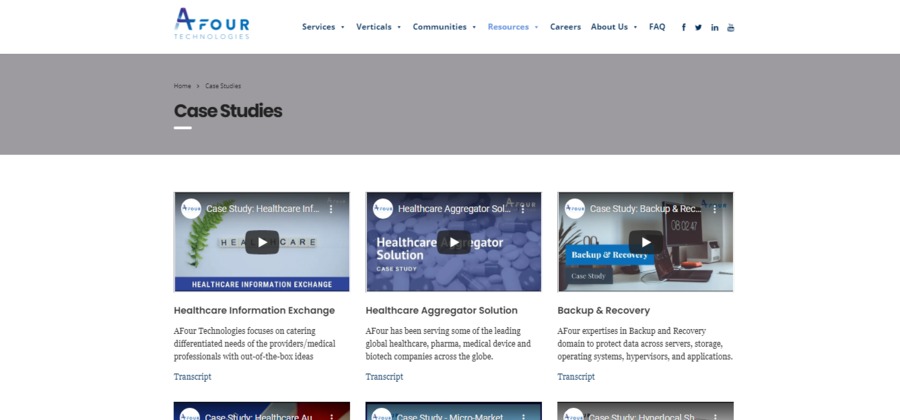 A great web design by Afour Tech, Redmond, WA: 