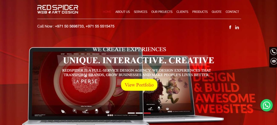 A great web design by RedSpider Web & Art Design | Web Design Dubai, Dubai, United Arab Emirates: 