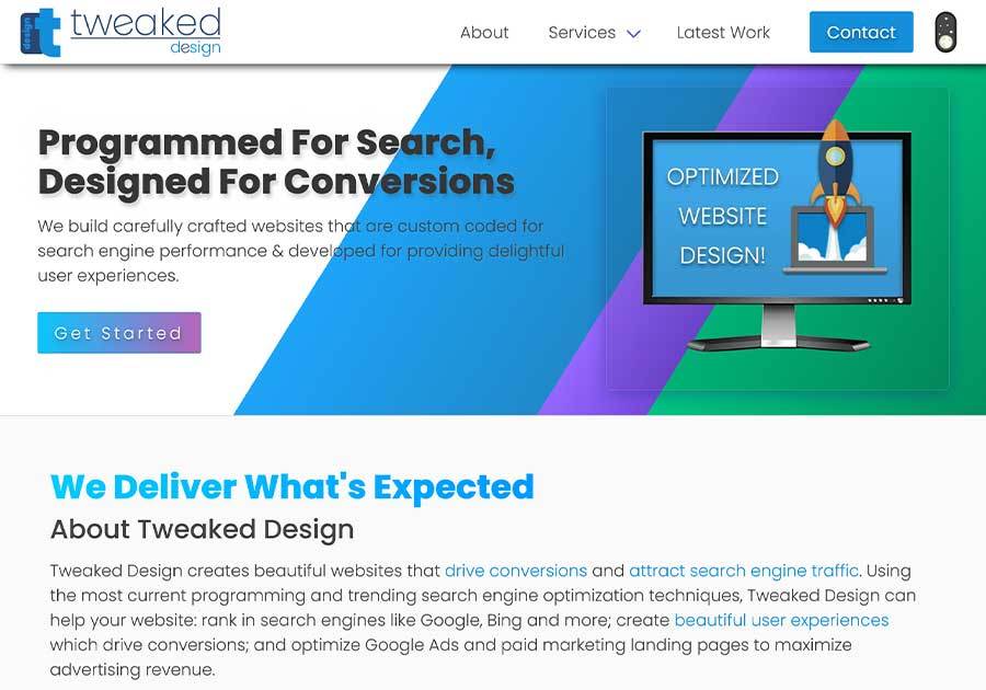 A great web design by Tweaked Design, Kitchener, Canada: 