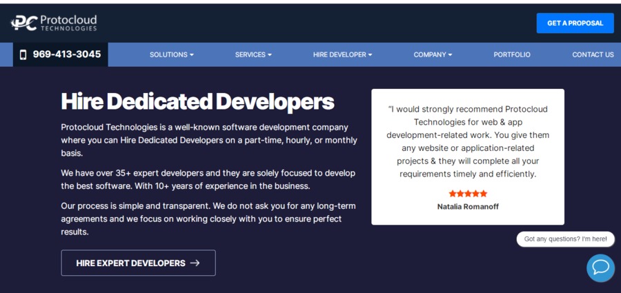 A great web design by Protocloud Technologies Pvt Ltd, India, UT: 