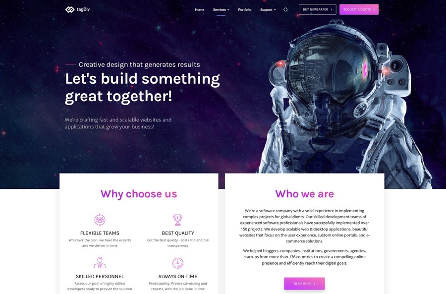 A great web design by tagDiv, Alba Iulia, Romania: 