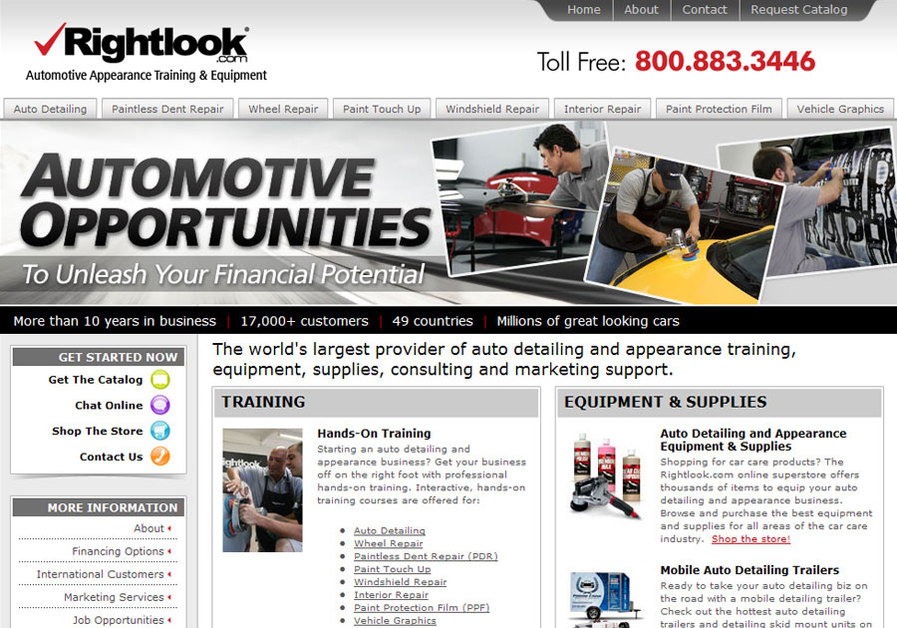 A great web design by Rightlook Creative, San Diego, CA: 