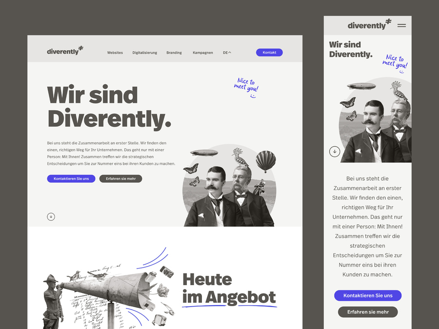 A great web design by Diverently, Hamburg, Germany: Responsive Website, Marketing Website
, Marketing
, Other