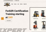 A great web design by Expert Forklift Training, Brampton, Canada: 