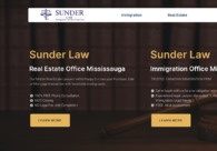 A great web design by Sunder Law Office, Mississauga, Canada: 