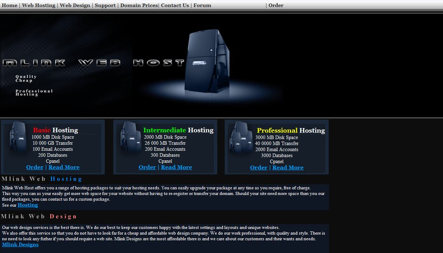 A great web design by Mlink Designs, Somerset West, South Africa: 