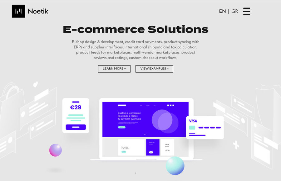 A great web design by Noetik, Athens, Greece: 