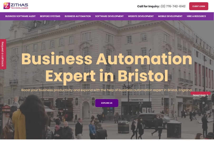 A great web design by Zithas Technologies UK, London, United Kingdom: 