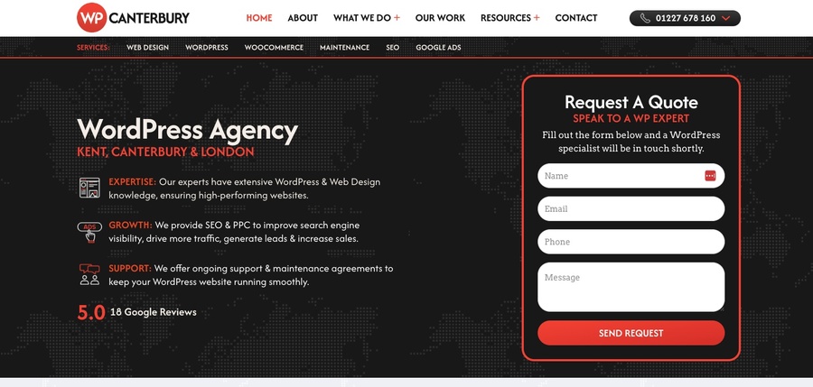 A great web design by WP Canterbury, Canterbury, United Kingdom: 