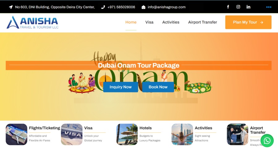 A great web design by Anisha Digital Marketing, Deira, United Arab Emirates: 