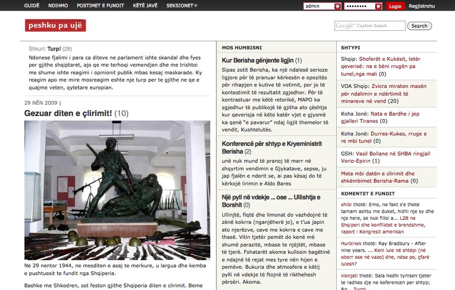 A great web design by Almedia, Tirana, Albania: 