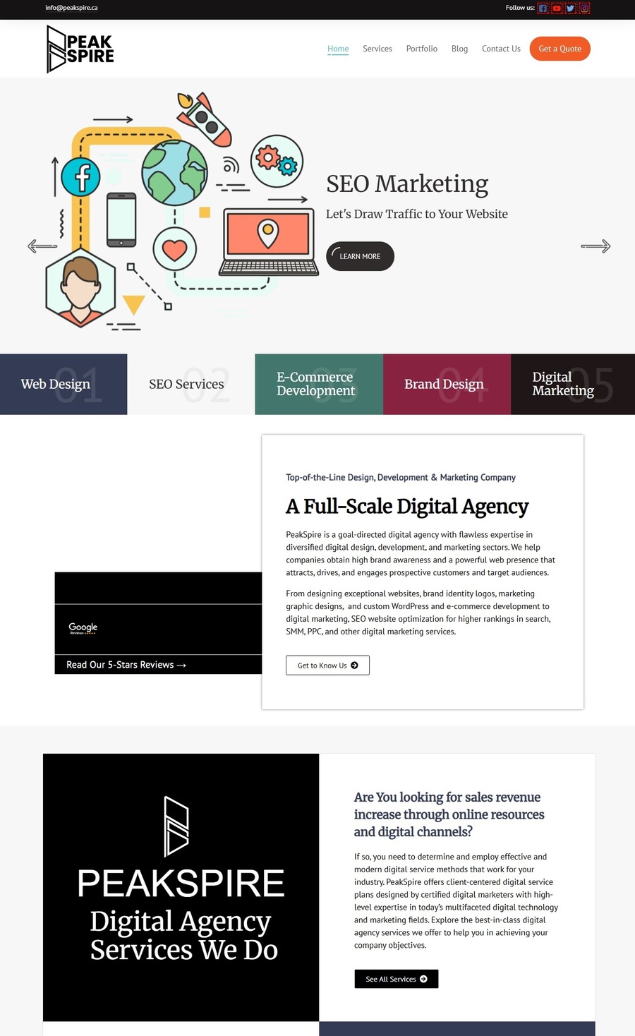A great web design by PeakSpire, Ottawa, Canada: 