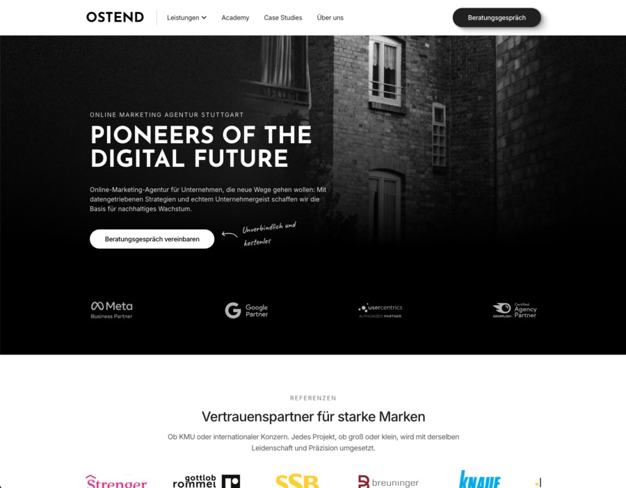 A great web design by Ostend Digital, Stuttgart, Germany: 