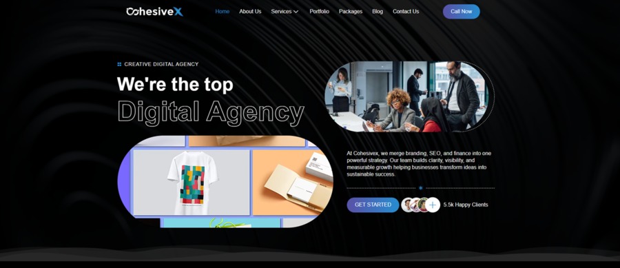 A great web design by CohesiveX Agency, Karachi, Pakistan: 