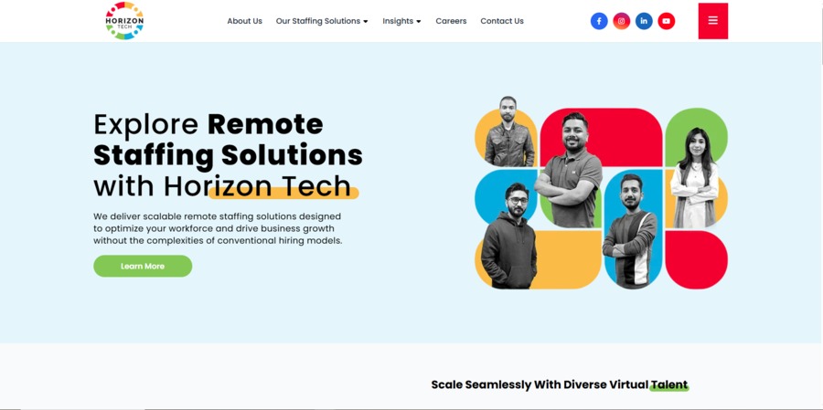 A great web design by Horizon Tech, Karachi, Pakistan: 