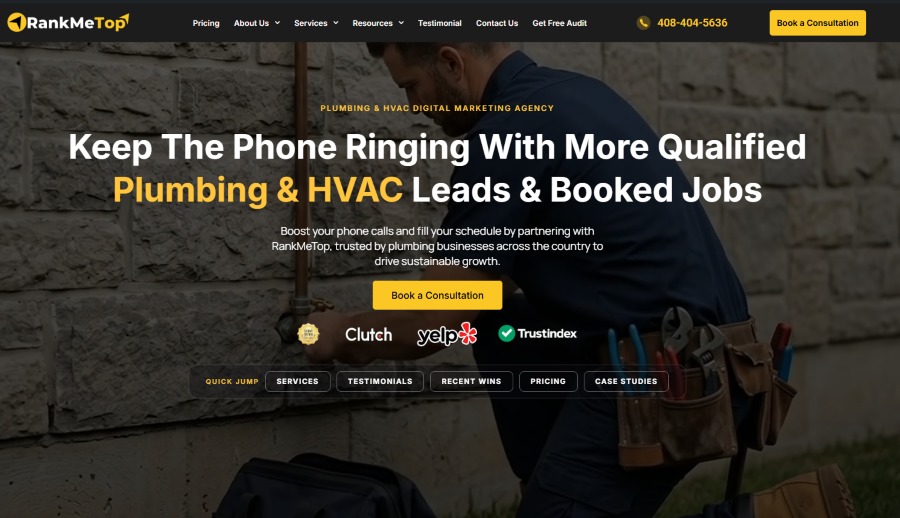 A great web design by RankMeTop, San Jose, CA: 
