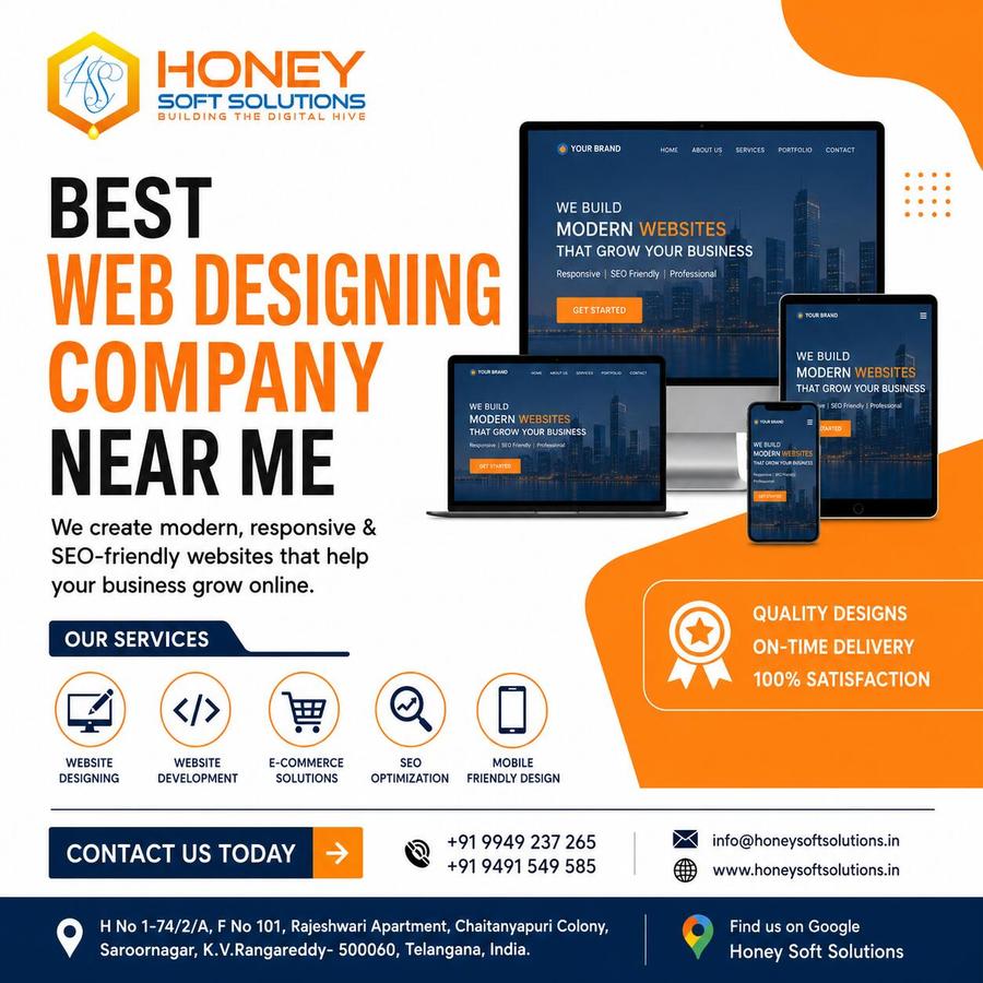 A great web design by honeysoftsolutions, Hyderabad, India: 