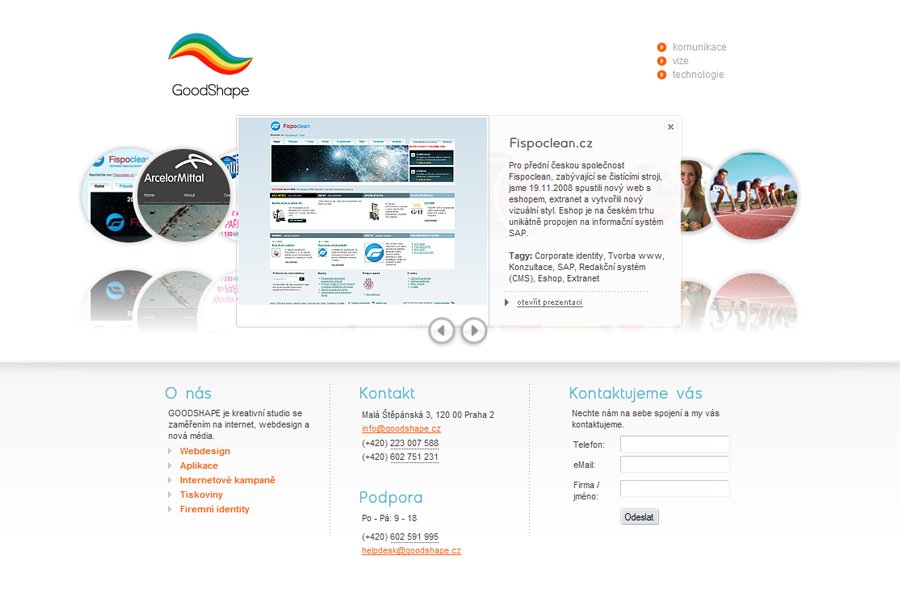 A great web design by GoodShape, Prague, Czech Republic: 