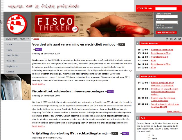 A great web design by PeeCé, Beveren, Belgium: 