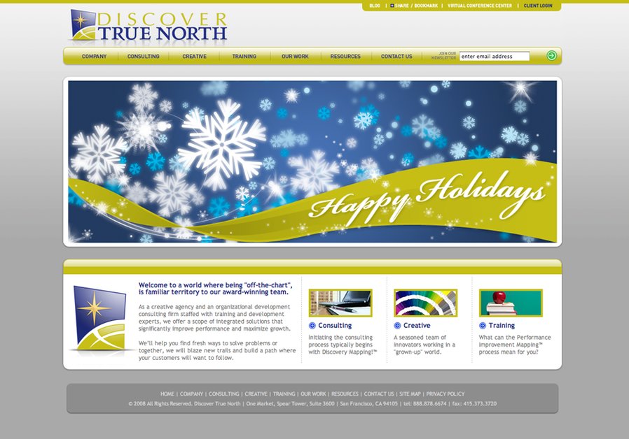 A great web design by Discover True North, San Francisco, CA: 