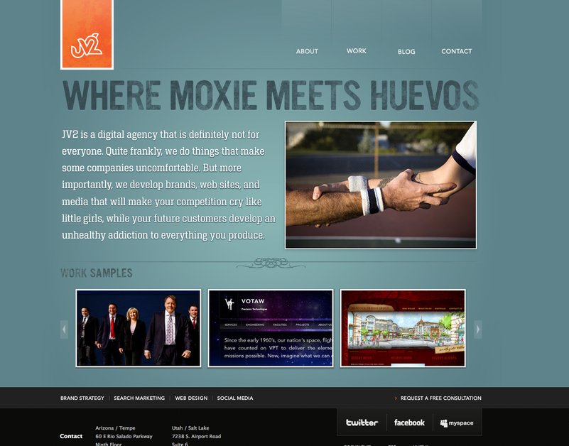A great web design by JV2, Salt Lake City, UT: 