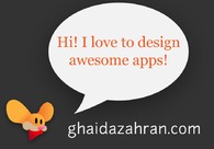 A great web design by Ghaida Zahran, Jeddah, Saudi Arabia: 