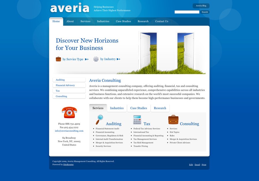 A great web design by SiteKreator, San Francisco, CA: 