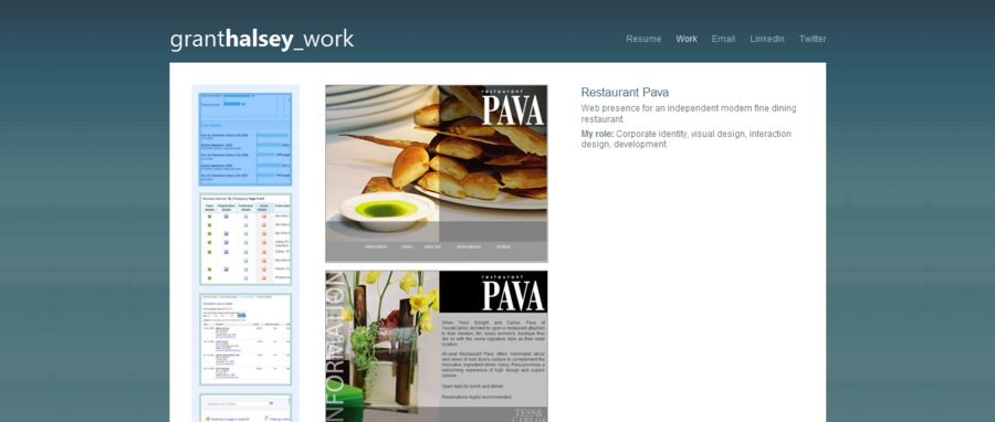 A great web design by Grant Halsey, Boston, MA: 