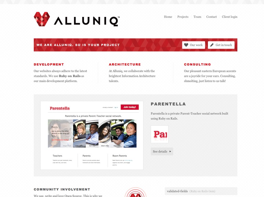 A great web design by Alluniq, Warsaw, Poland: 
