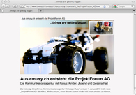 A great web design by ProjektForum, Bern, Switzerland: 