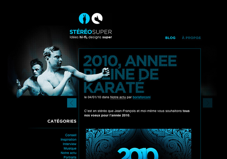 A great web design by Stéréosuper, Nantes, France: 