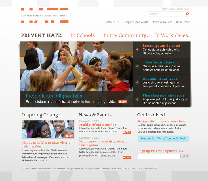 A great web design by 3c32, Portland, ME: 