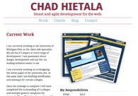 A great web design by Chad Hietala, Ann Arbor, MI: 