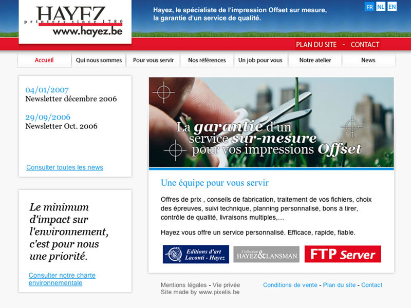 A great web design by Pixelis webagency, Brussels, Belgium: 