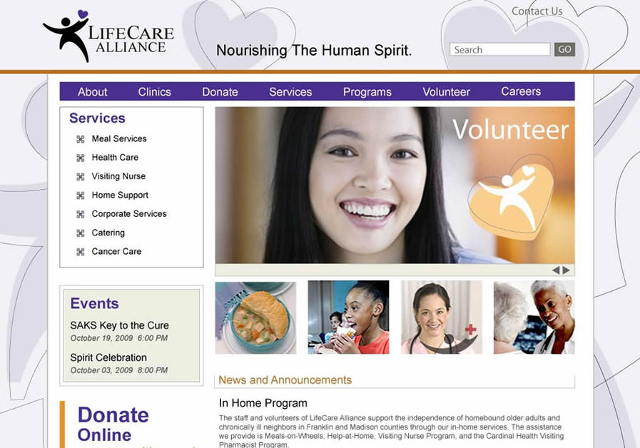 A great web design by BonneCreative, Columbus, OH: 