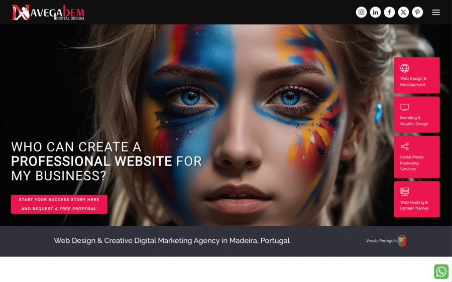 A great web design by Navega Bem - Web Design, Funchal, Portugal: Responsive Website, Marketing Website
, Internet
, Joomla
