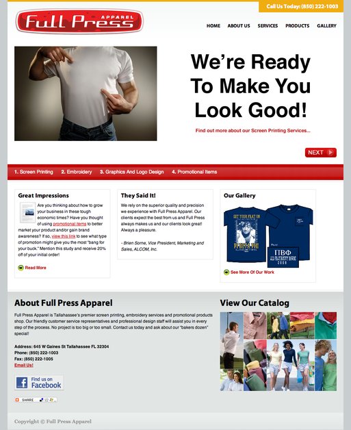 A great web design by Brick Launcher, Tallahassee, FL: 