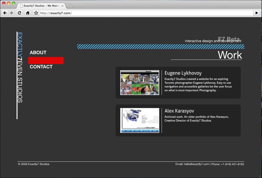 A great web design by Exactly7, Toronto, Canada: 